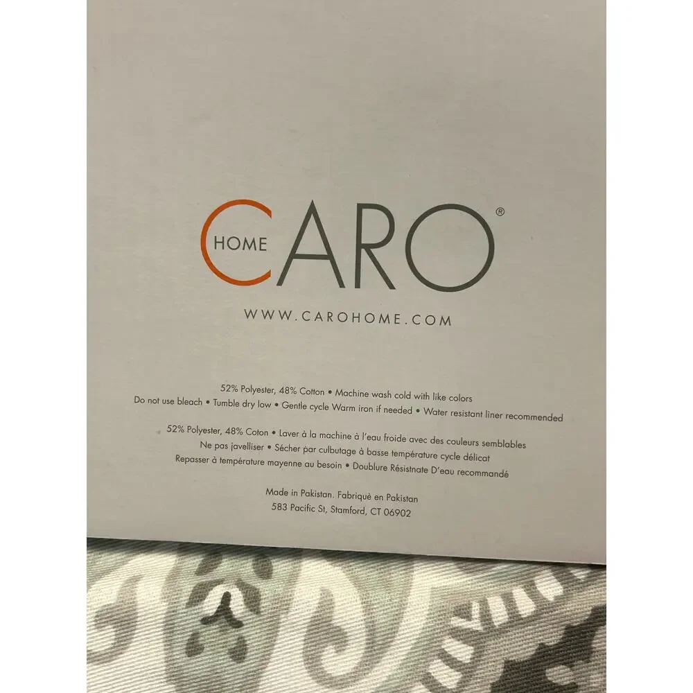 Caro Home NWT Kashmir Mineral Shower Curtain 72x72